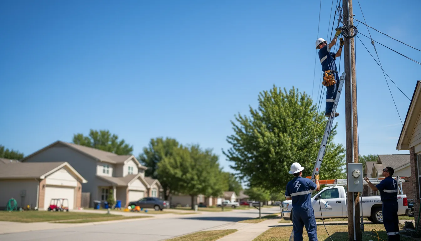 Residential electrician providing installation services in Bearden, AR